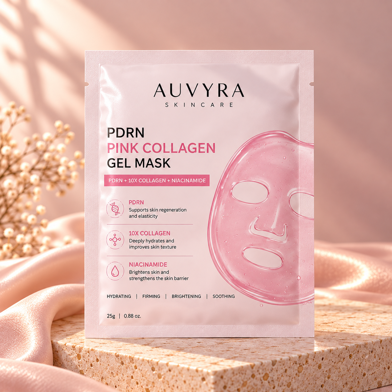 PDRN Pink Collagen Gel Mask — 4 Piece Pack
