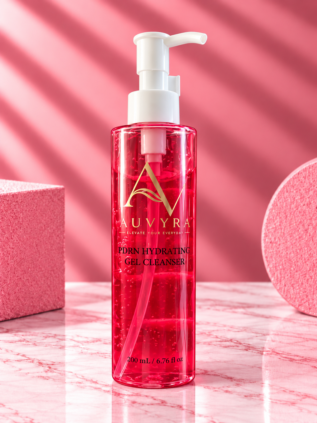 AUVYRA PDRN Hydrating Gel Cleanser bottle — 200 mL / 6.76 fl oz