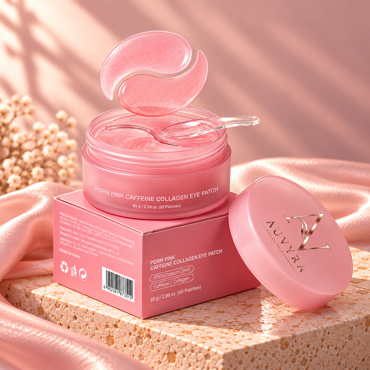 AUVYRA PDRN Pink Caffeine Collagen Eye Patch